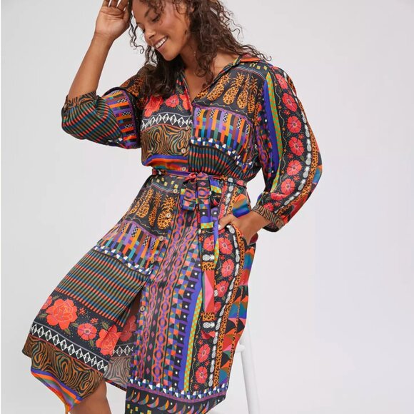 FARM Rio Dresses & Skirts - Farm Rio Ciela Midi Shirtdress